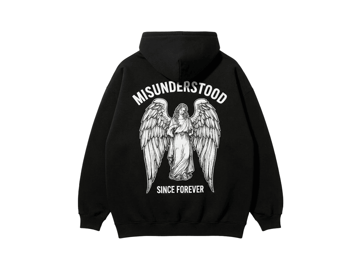 Misunderstood Angel Hoodie · Black