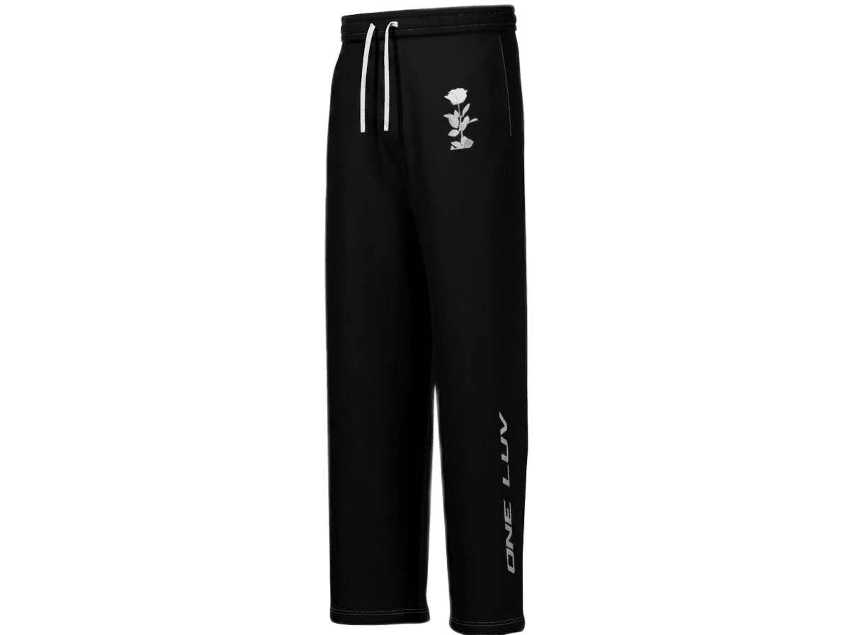 One Luv Rose Track Pants · Black