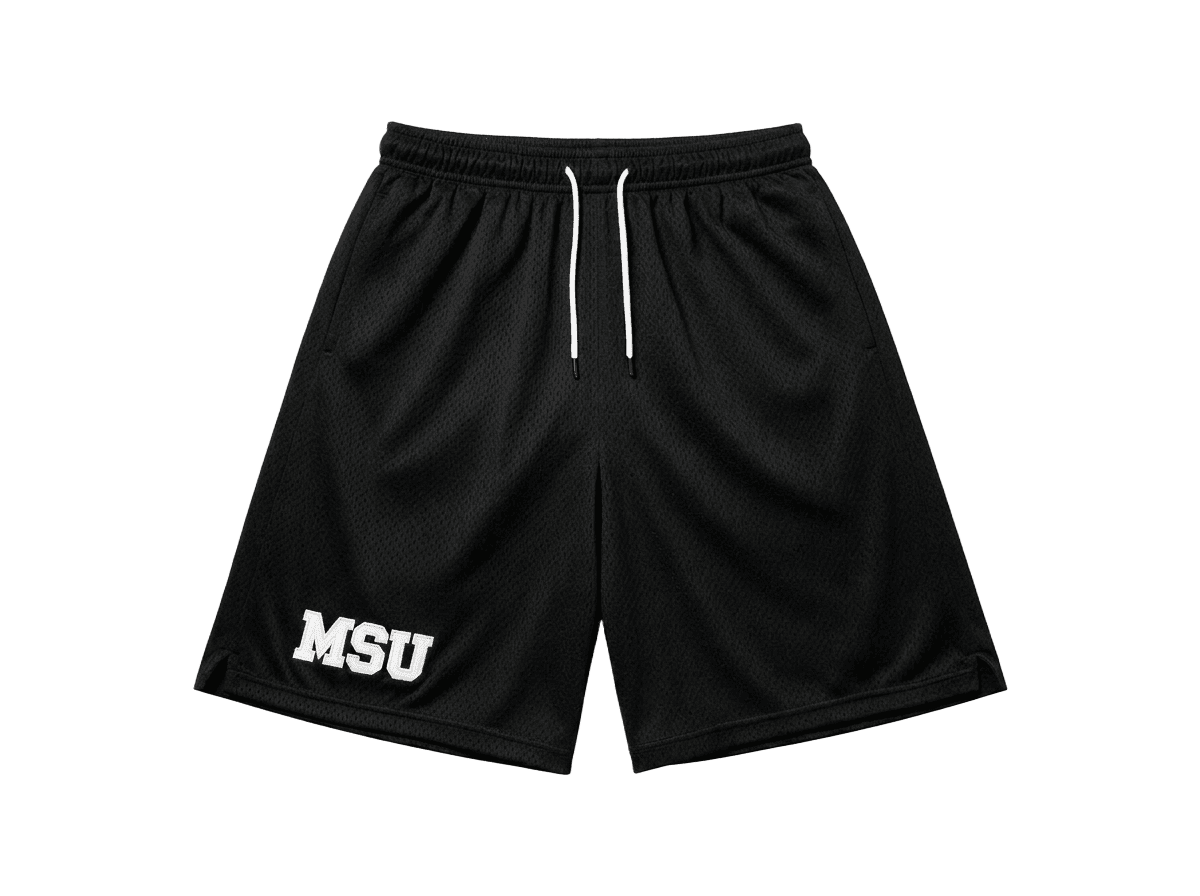 MSU Mesh Shorts · Black