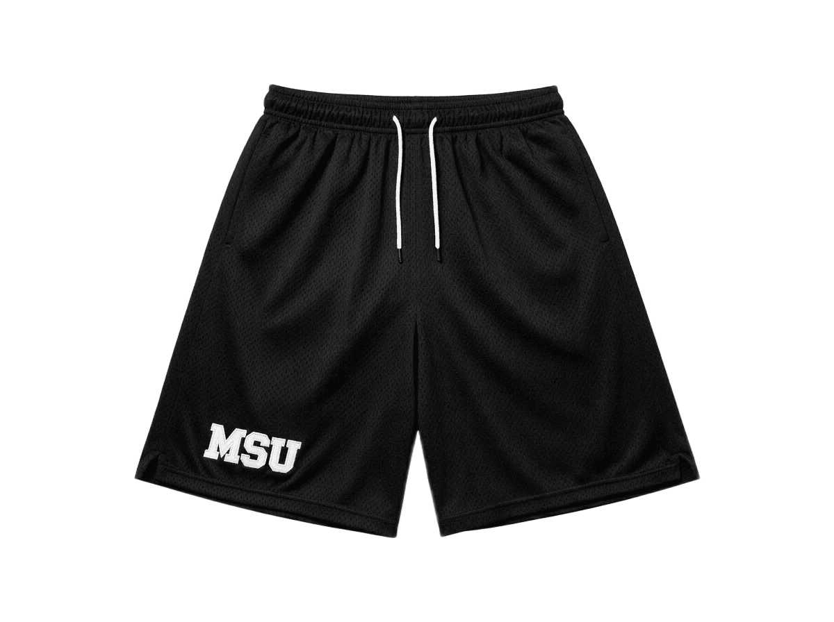 MSU Mesh Shorts · Black