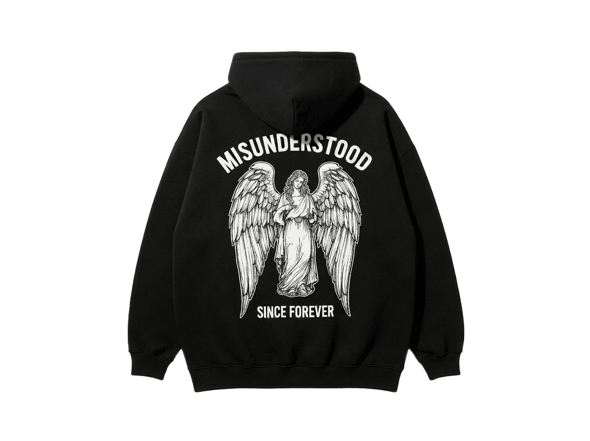 Misunderstood Angel Hoodie · Black