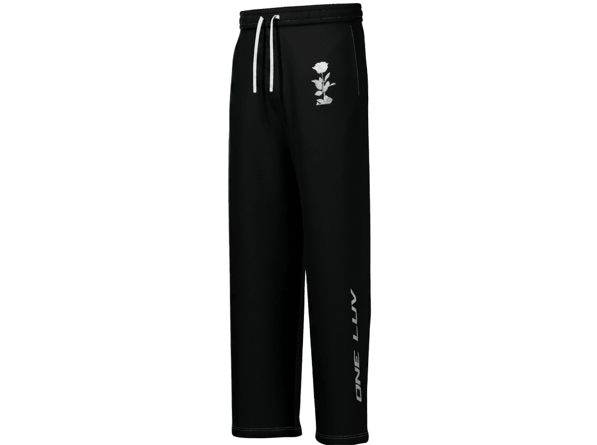One Luv Rose Track Pants · Black